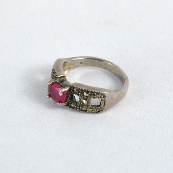 Greeky Ruby Women’s Ring - Image 5